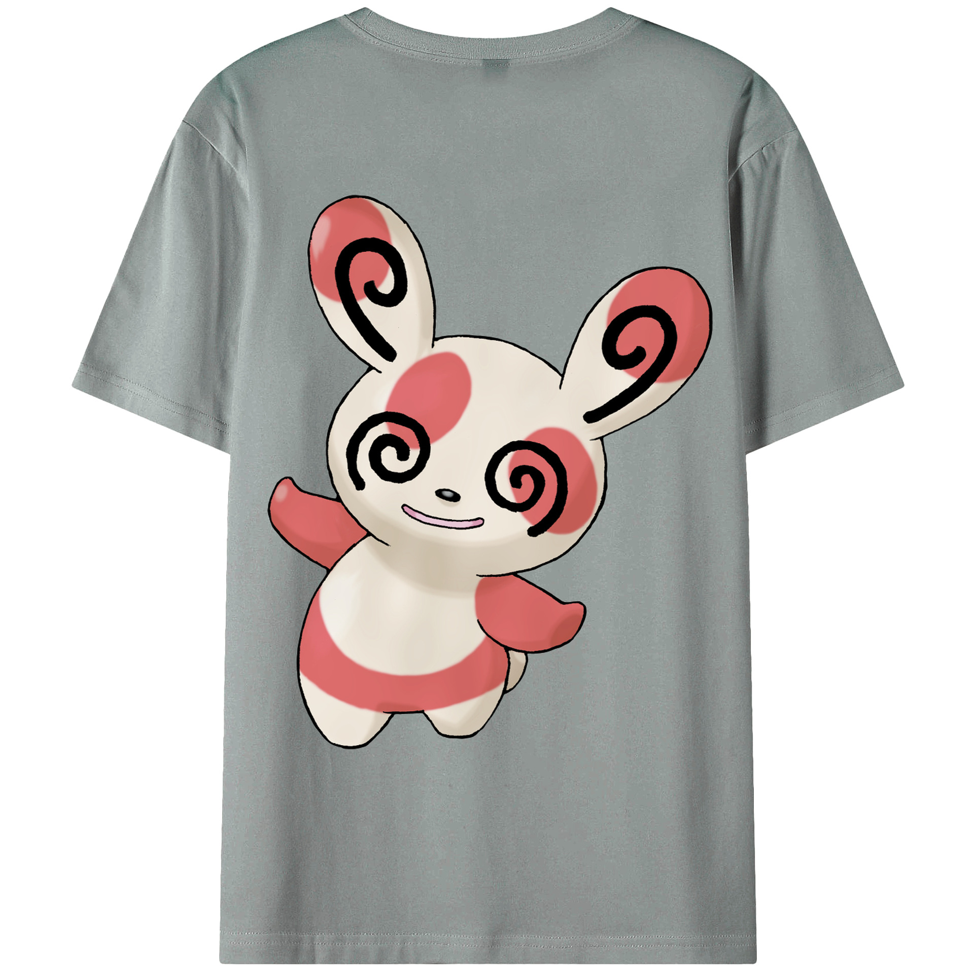 （画像用） ポケットモンスター Pokémon 綿100％ メンズ半袖Tシャツ（バックプリント） 通気性
